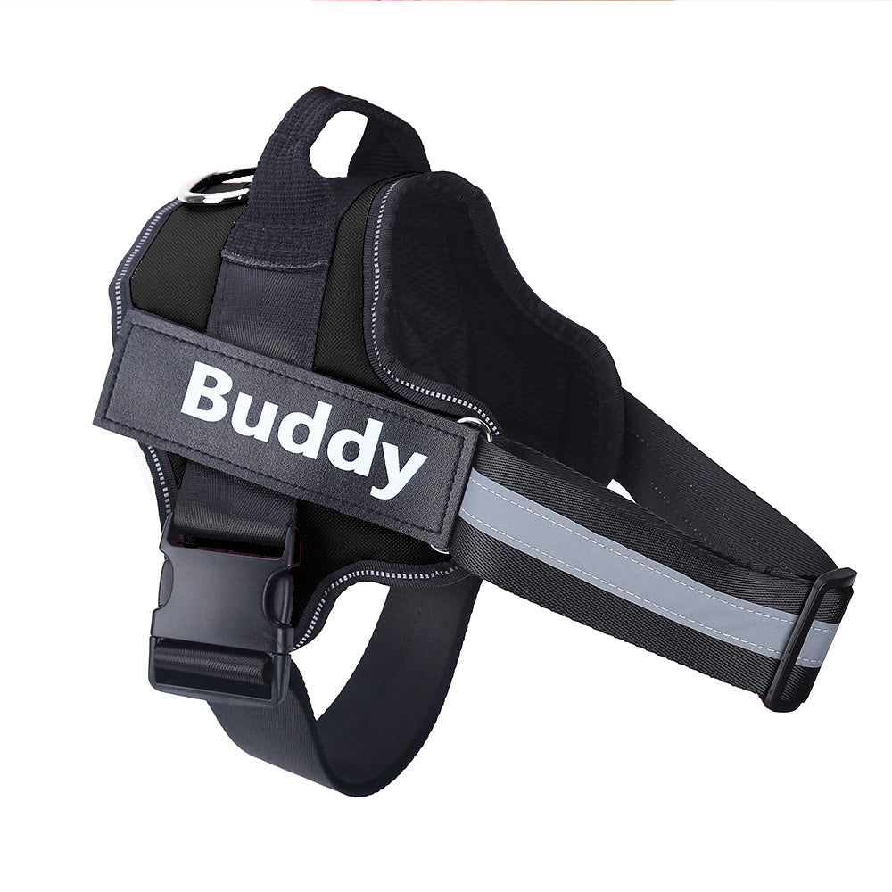 No-Pull Reflective Dog Harness – Adjustable & Personalized Vest