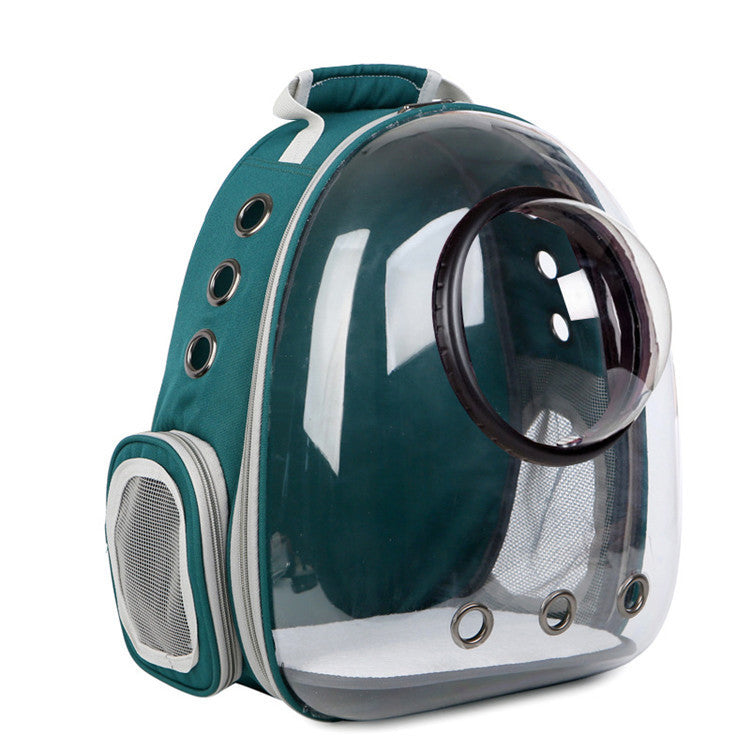 Transparent Pet Backpack – Space Capsule Carrier for Cats & Small Dogs