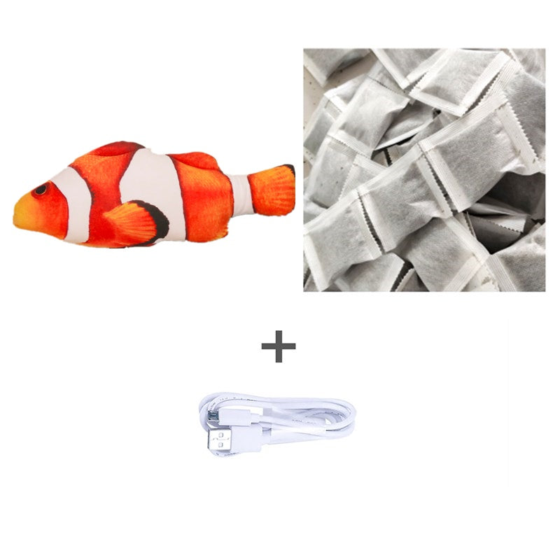 Electric Flopping Fish Toy β Realistic Jumping Pet Toy (No Catnip) πβ¨
