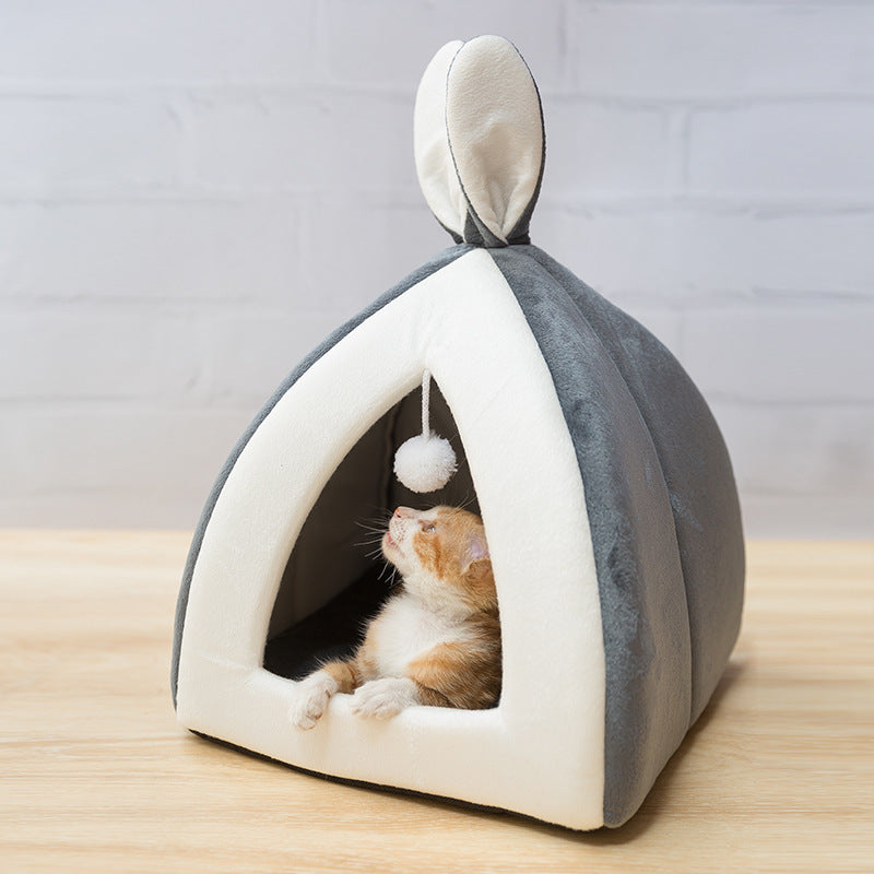 Cat House Bed β Cozy Villa Kennel for Cats & Small Dogs πΎπ