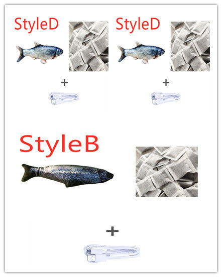 Electric Flopping Fish Toy β Realistic Jumping Pet Toy (No Catnip) πβ¨
