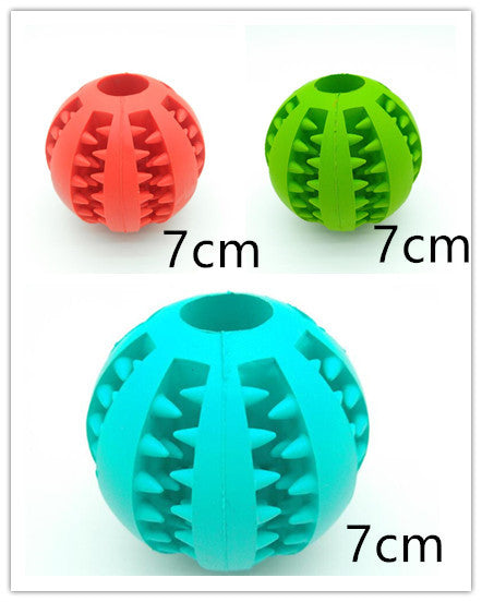 Rubber Dog Ball Toy – Funny Slow Feeder for Pets