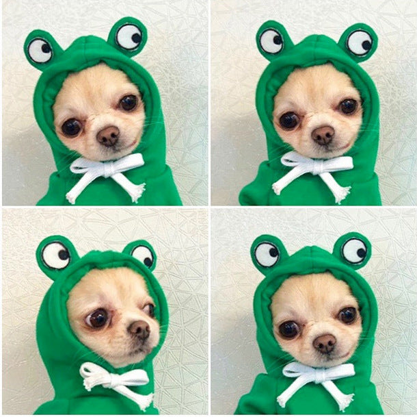 Cute Fruit Dog Hoodie – Warm Fleece Outfit for Small Dogs & Cats 🍓🍊🐾