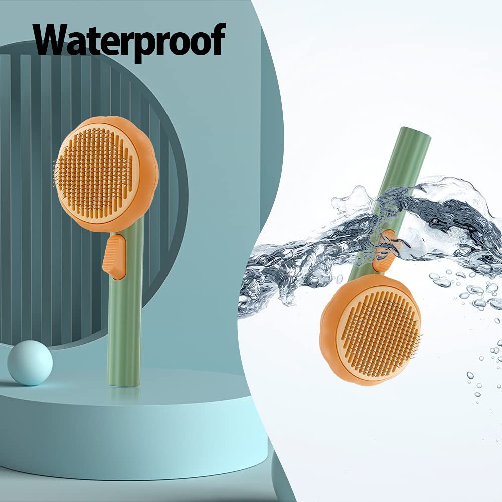 Pet Grooming Brush – Self-Cleaning Slicker for Dogs & Cats