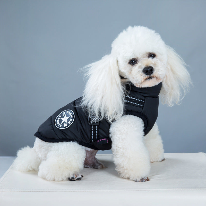 Waterproof Winter Dog Coat – Warm Jacket with Harness for Small & Large Dogs 🐶❄️