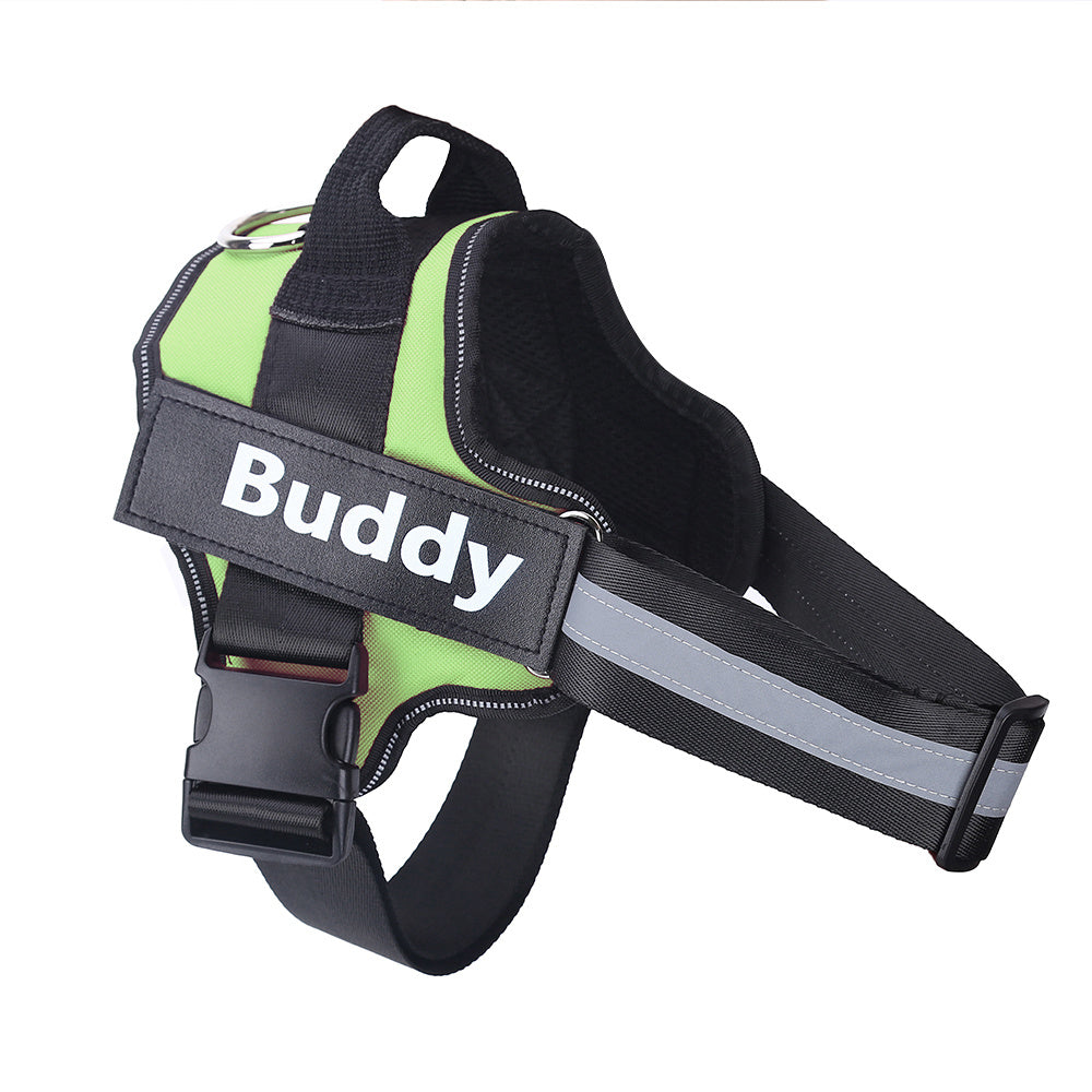No-Pull Reflective Dog Harness – Adjustable & Personalized Vest