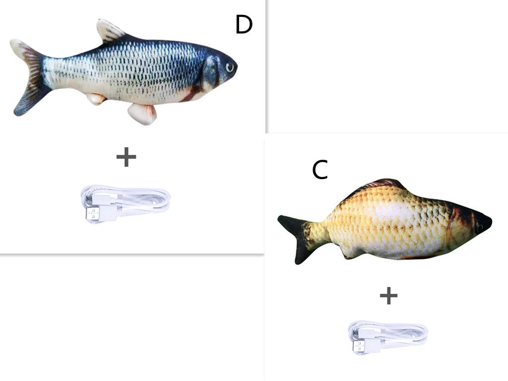 Electric Flopping Fish Toy β Realistic Jumping Pet Toy (No Catnip) πβ¨