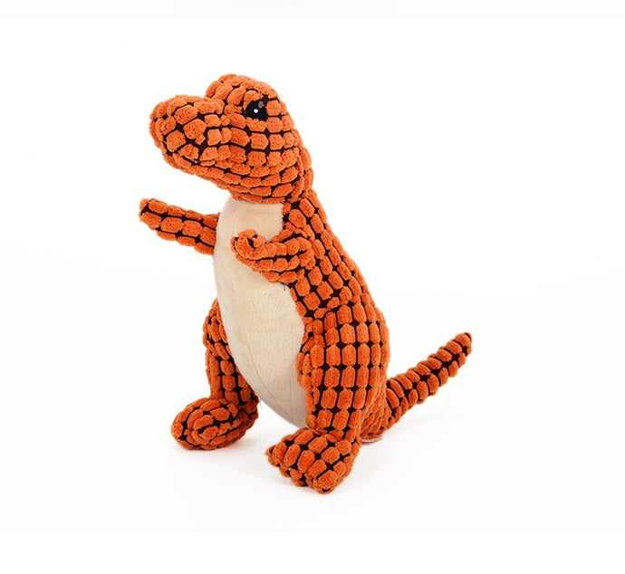 Dinosaur Dog Toy – Plush Squeaky Chew for Small & Large Dogs 🦖🐾