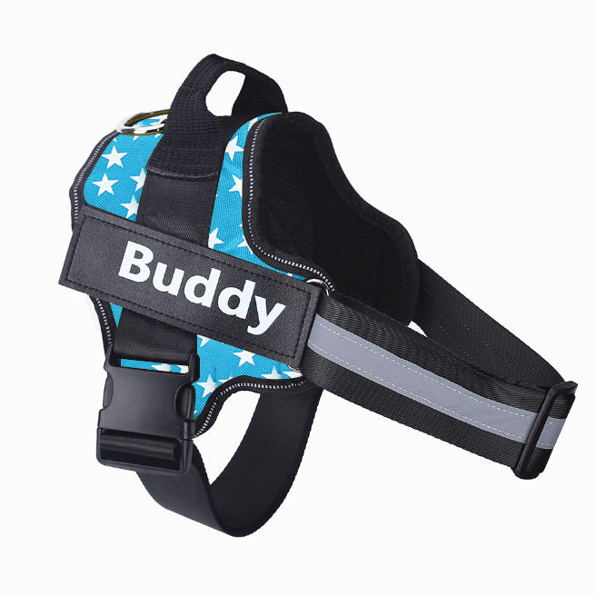 No-Pull Reflective Dog Harness – Adjustable & Personalized Vest