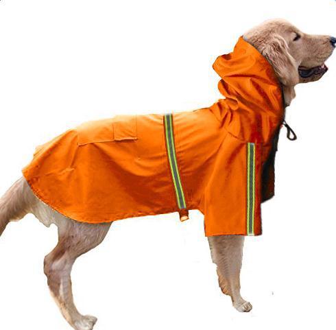 Waterproof Dog Raincoat – Reflective Cape for Small & Large Dogs 🌧️🐾