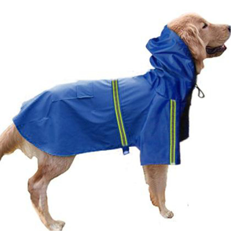 Waterproof Dog Raincoat – Reflective Cape for Small & Large Dogs 🌧️🐾