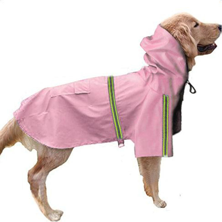 Waterproof Dog Raincoat – Reflective Cape for Small & Large Dogs 🌧️🐾
