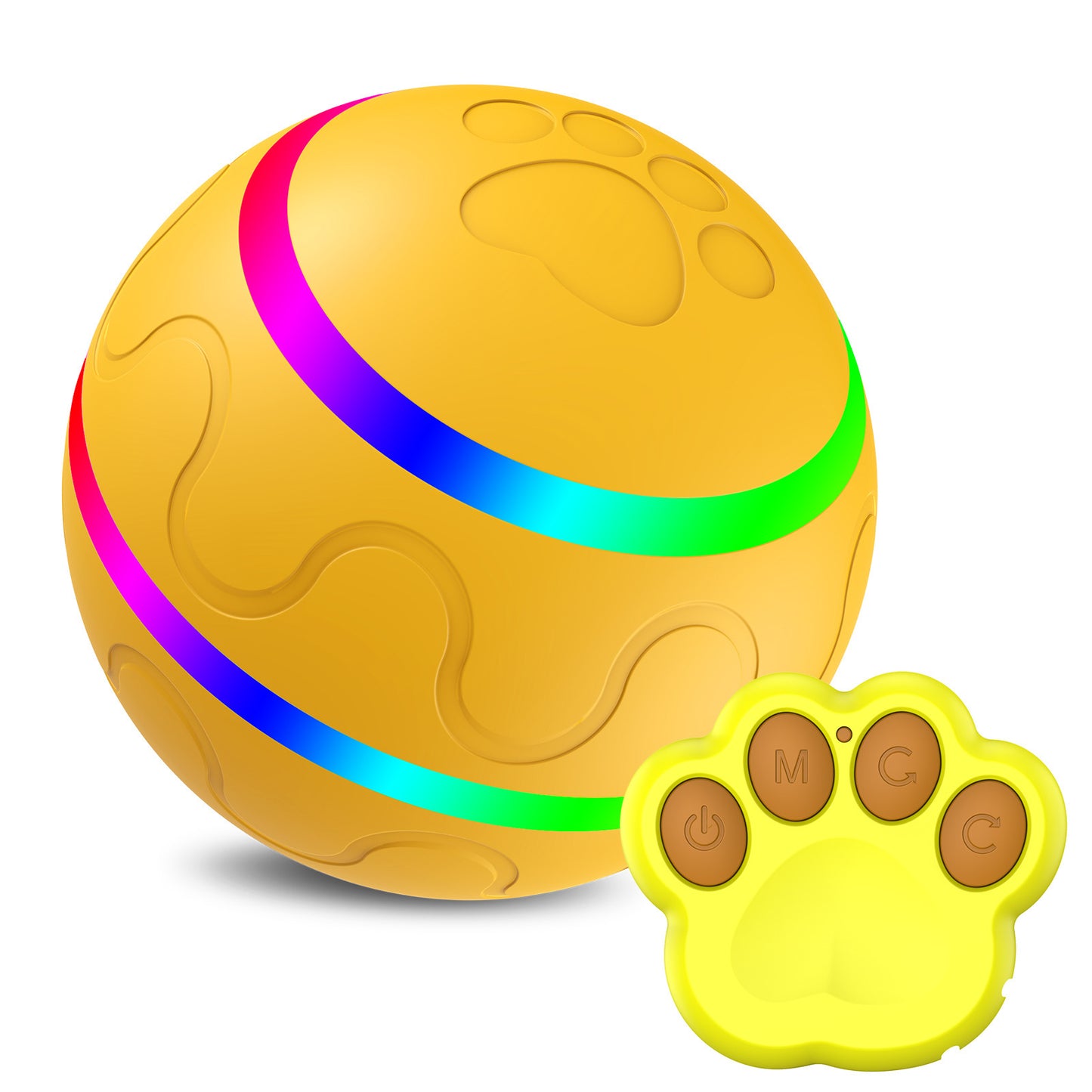 Interactive Cat Toy Ball – USB Rechargeable Self-Rotating Smart Ball