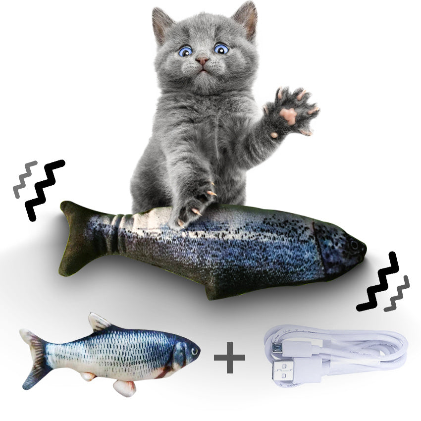 Electric Flopping Fish Toy β Realistic Jumping Pet Toy (No Catnip) πβ¨