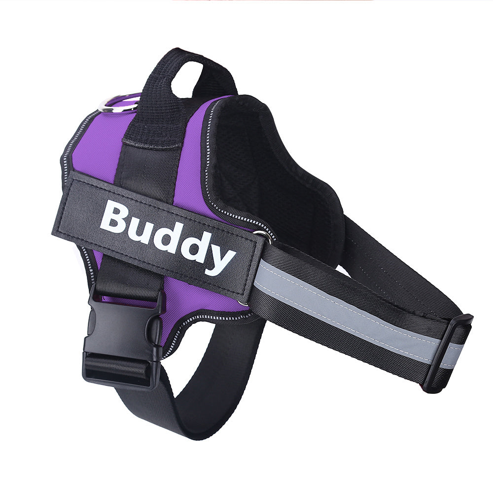 No-Pull Reflective Dog Harness – Adjustable & Personalized Vest