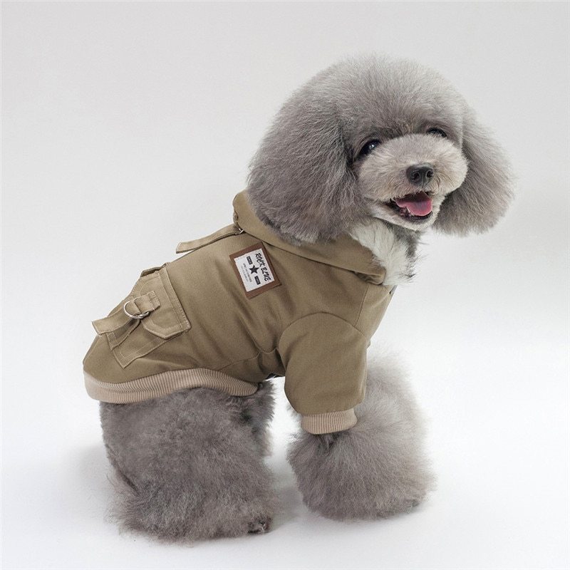 Dog Coat with Hood – Warm Pet Jacket 🐾🧢
