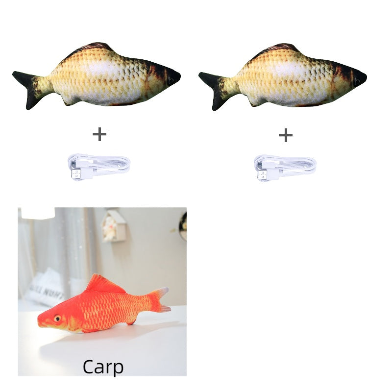 Electric Flopping Fish Toy β Realistic Jumping Pet Toy (No Catnip) πβ¨