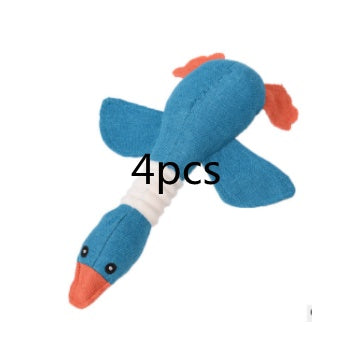 Plush Duck Dog Toy – Squeaky Chew Toy for Pets 🦆🐾