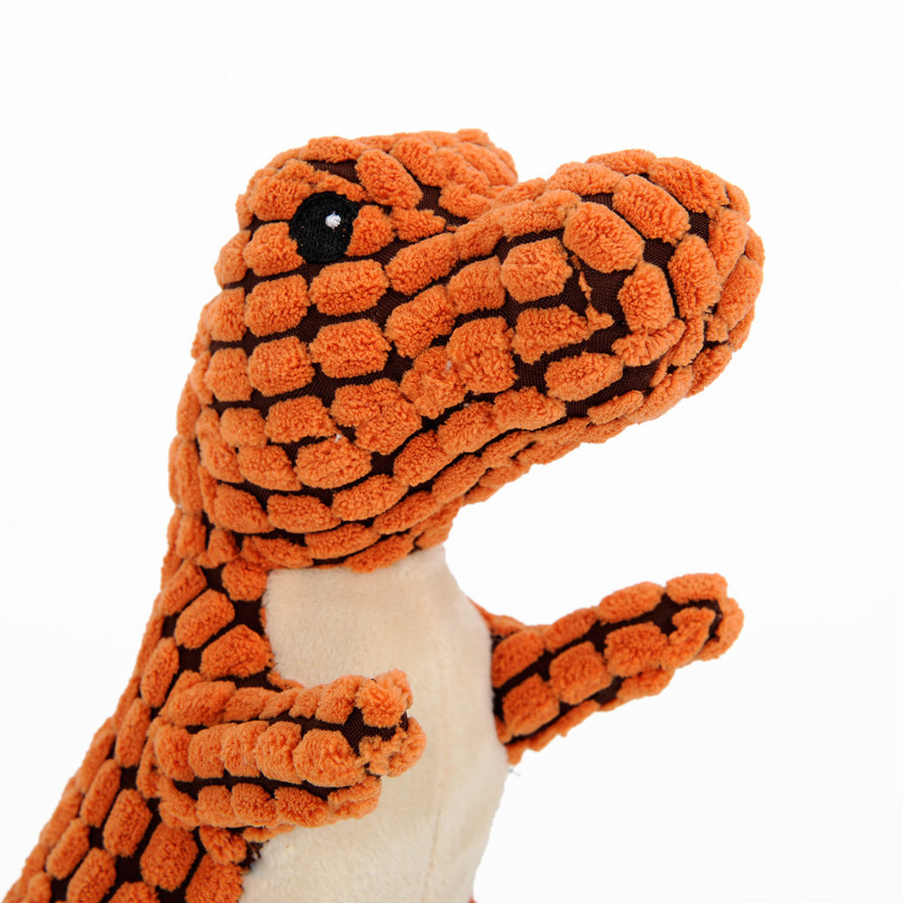 Dinosaur Dog Toy – Plush Squeaky Chew for Small & Large Dogs 🦖🐾