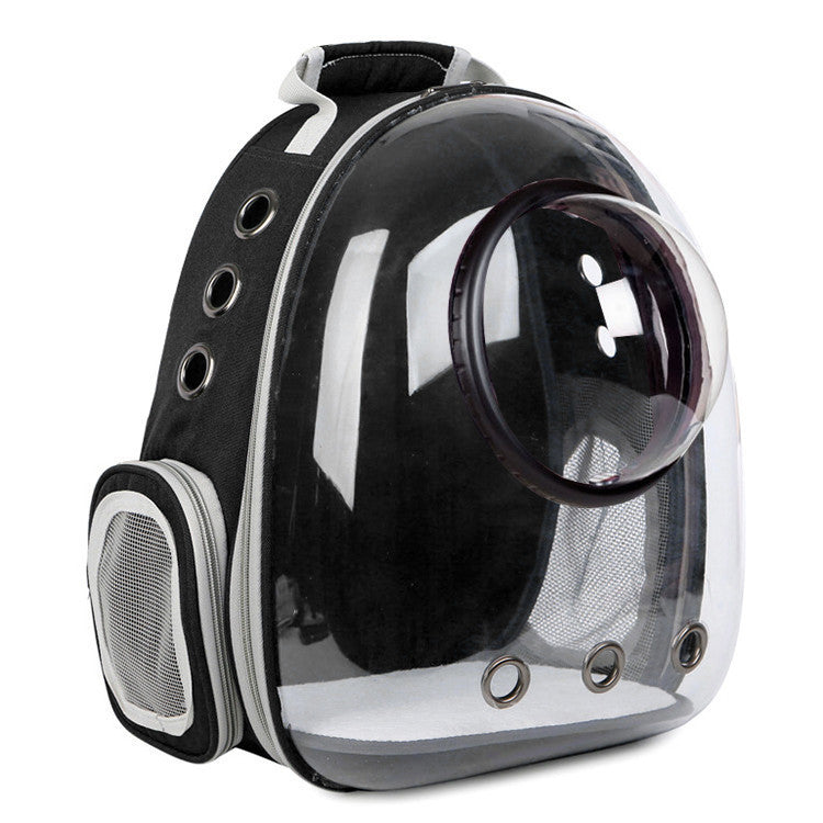 Transparent Pet Backpack – Space Capsule Carrier for Cats & Small Dogs