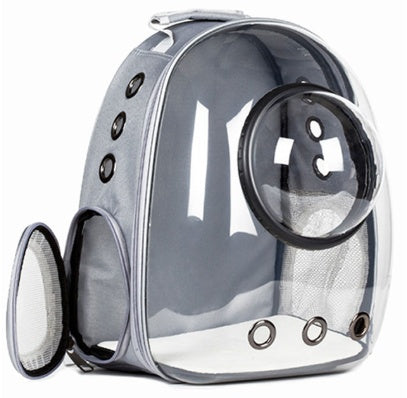 Transparent Pet Backpack – Space Capsule Carrier for Cats & Small Dogs