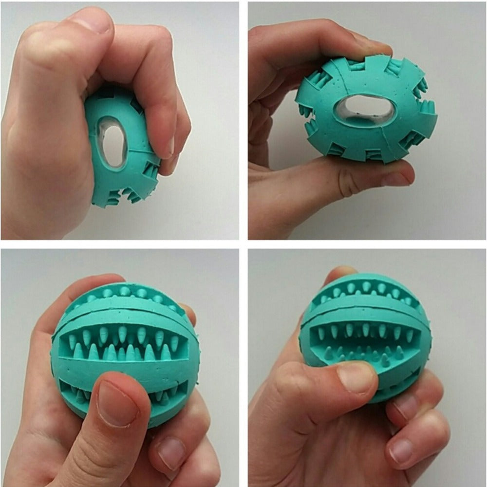 Rubber Dog Ball Toy – Funny Slow Feeder for Pets