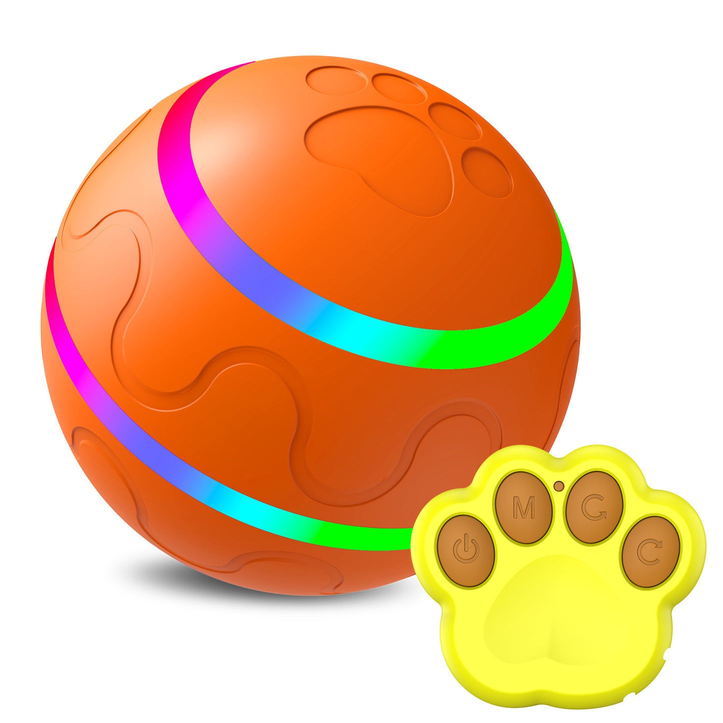 Interactive Cat Toy Ball – USB Rechargeable Self-Rotating Smart Ball