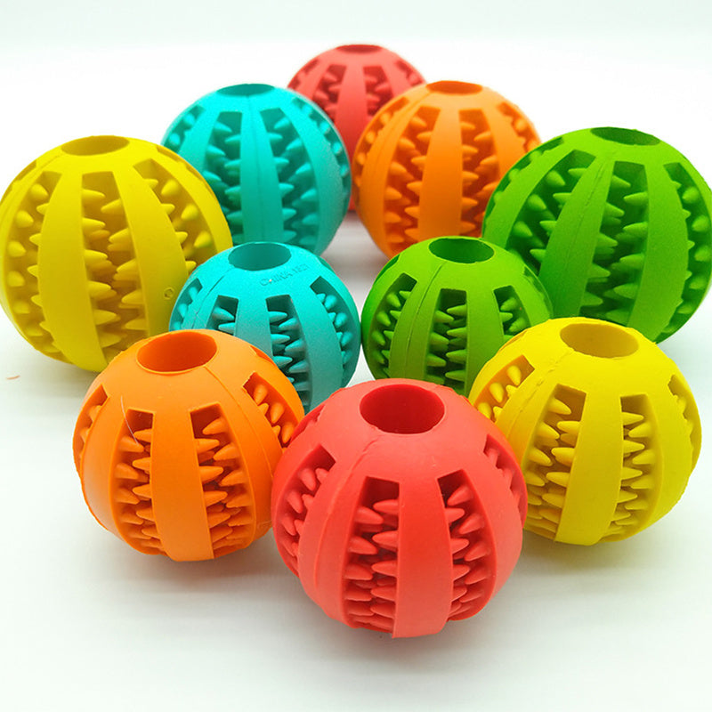 Rubber Dog Ball Toy – Funny Slow Feeder for Pets