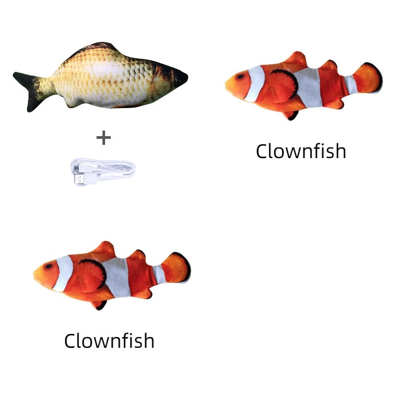 Electric Flopping Fish Toy β Realistic Jumping Pet Toy (No Catnip) πβ¨