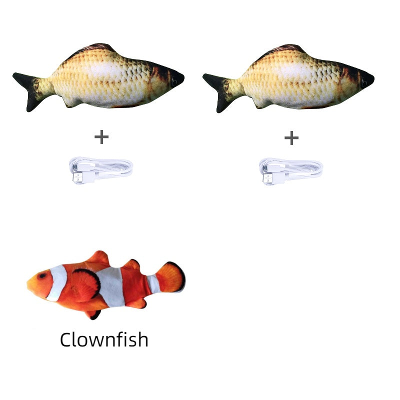 Electric Flopping Fish Toy β Realistic Jumping Pet Toy (No Catnip) πβ¨