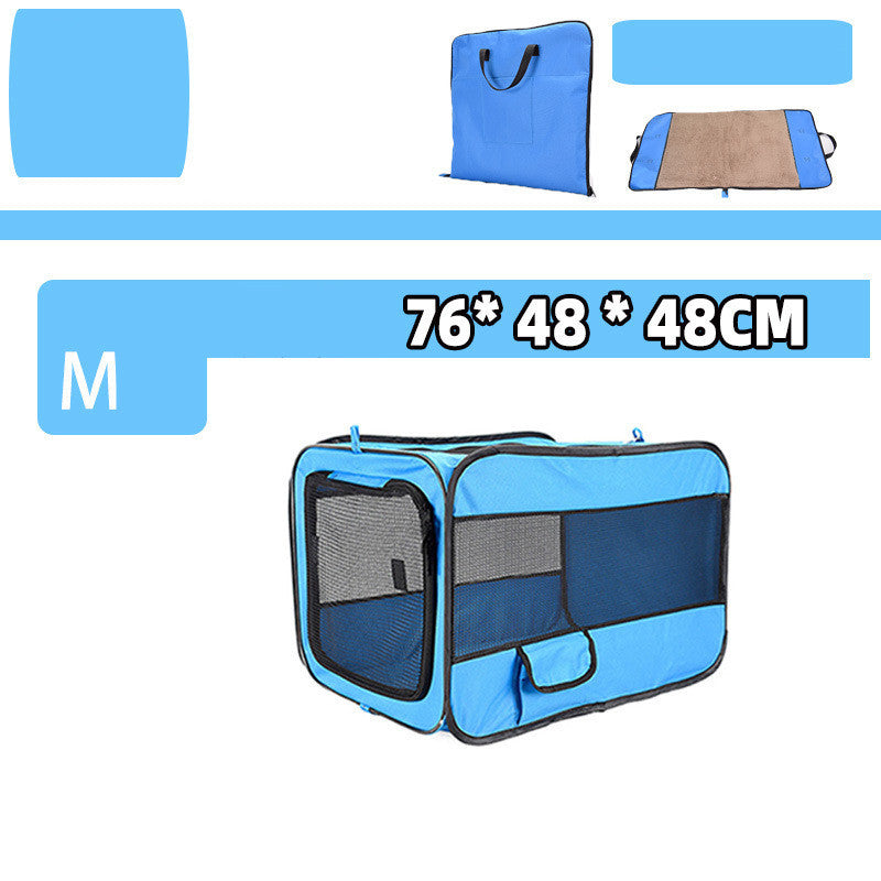 Portable Pet Travel Carrier Bag – Foldable Fabric with Safety Zippers
