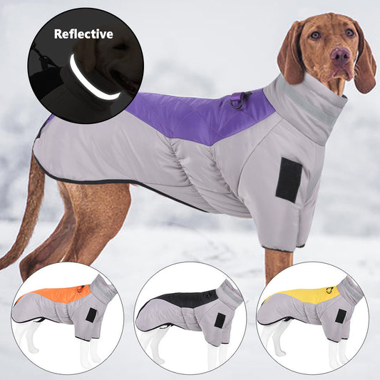 Reflective Winter Dog Coat – Thickened Warm Pet Jacket 🐾❄️