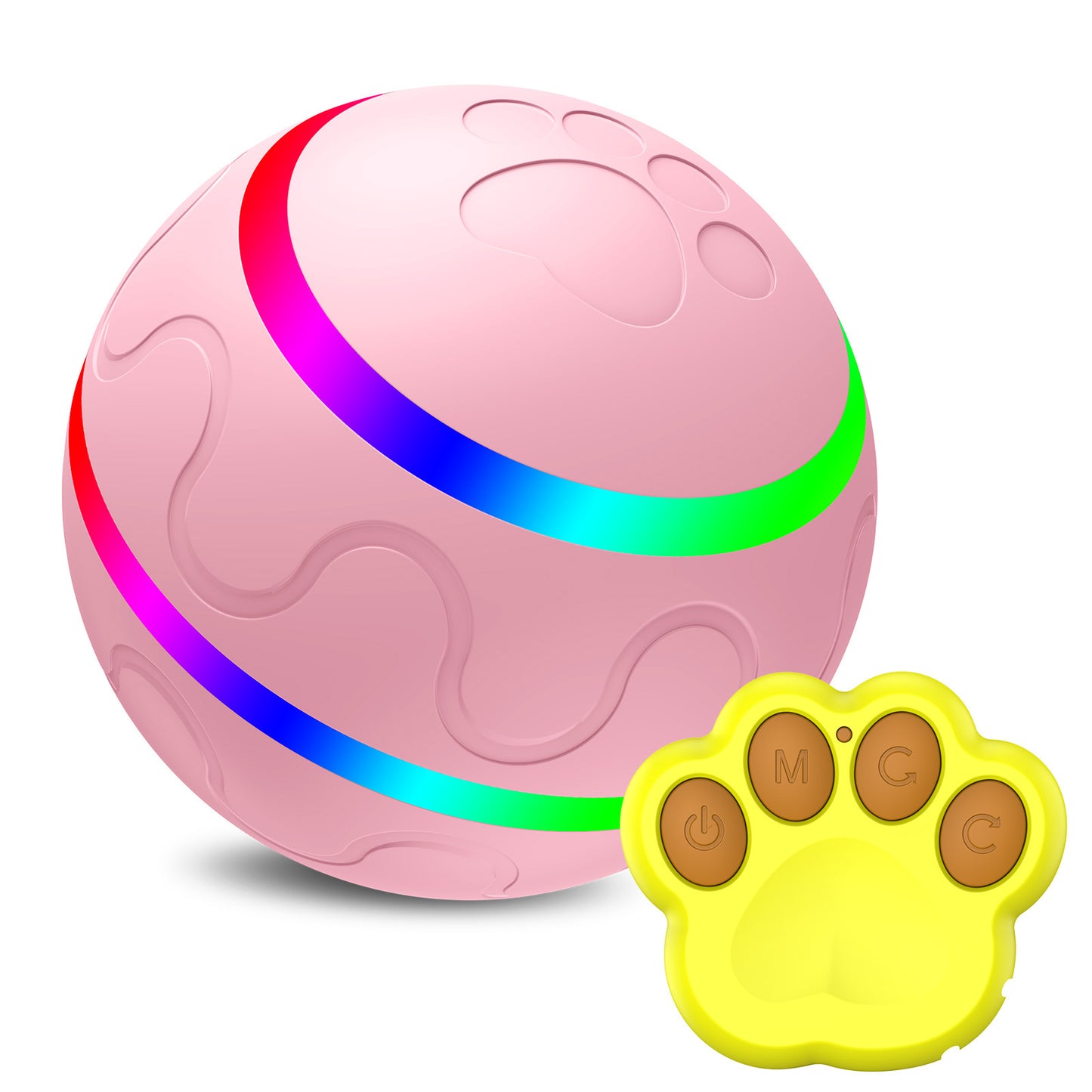 Interactive Cat Toy Ball – USB Rechargeable Self-Rotating Smart Ball