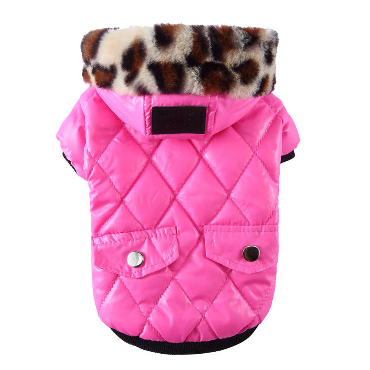 Winter Dog Coat – Warm Pet Jacket with Fur Collar 🐾❄️