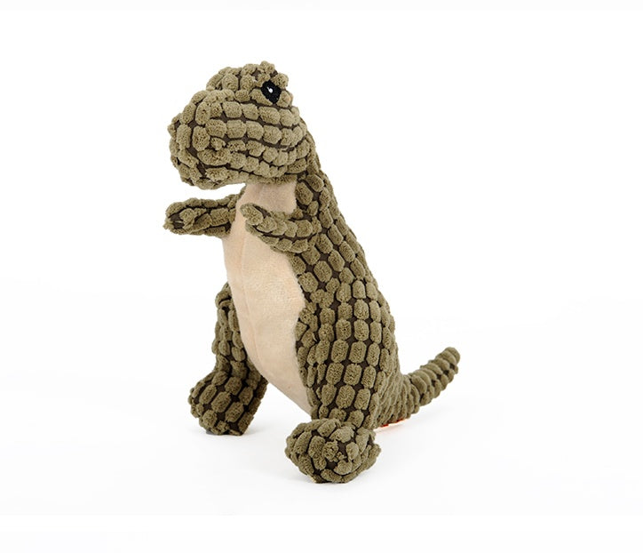 Dinosaur Dog Toy – Plush Squeaky Chew for Small & Large Dogs 🦖🐾