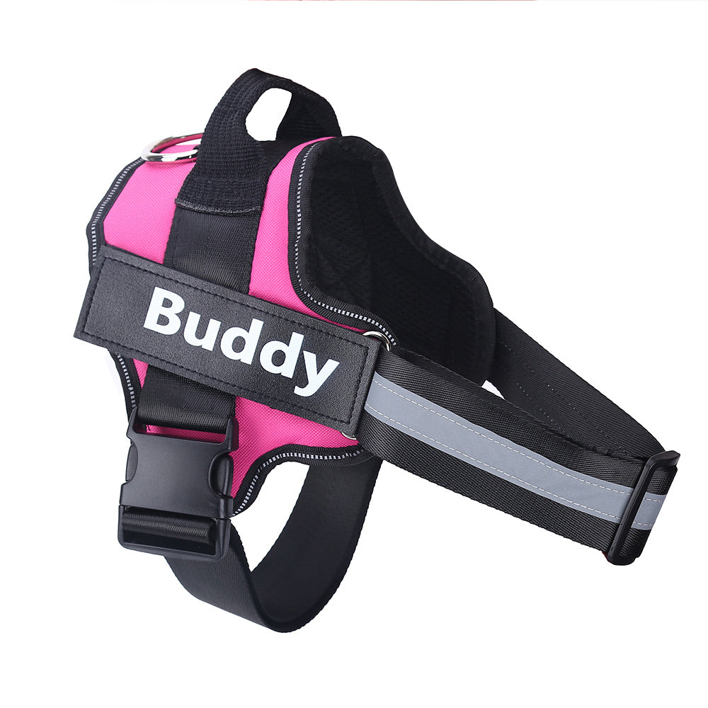 No-Pull Reflective Dog Harness – Adjustable & Personalized Vest