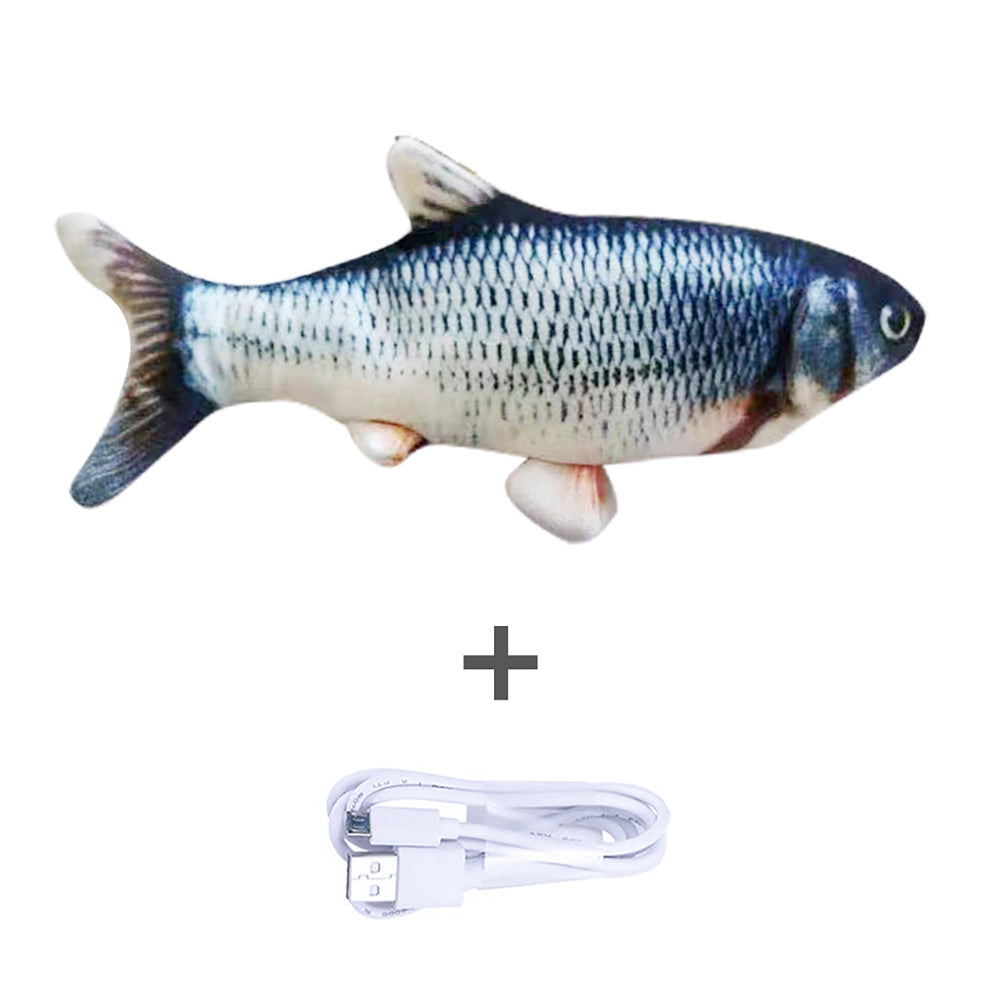 Electric Flopping Fish Toy – Realistic Jumping Pet Toy (No Catnip) 🐟✨