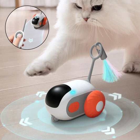 Remote Control Cat Toy Car – USB Rechargeable Smart Interactive Chaser