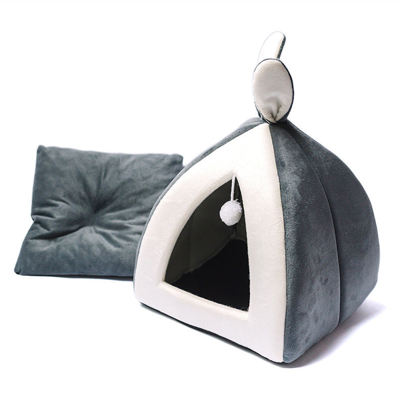 Cat House Bed – Cozy Villa Kennel for Cats & Small Dogs 🐾🏠