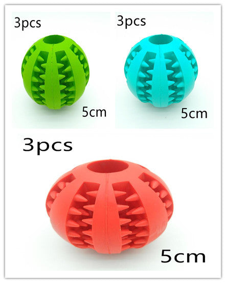 Rubber Dog Ball Toy – Funny Slow Feeder for Pets