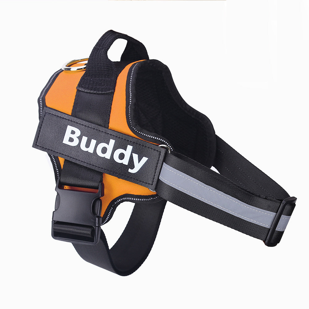 No-Pull Reflective Dog Harness – Adjustable & Personalized Vest