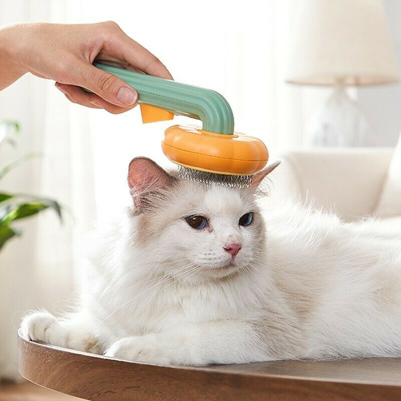 Pet Grooming Brush – Self-Cleaning Slicker for Dogs & Cats