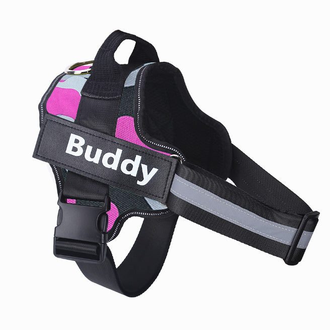 No-Pull Reflective Dog Harness – Adjustable & Personalized Vest