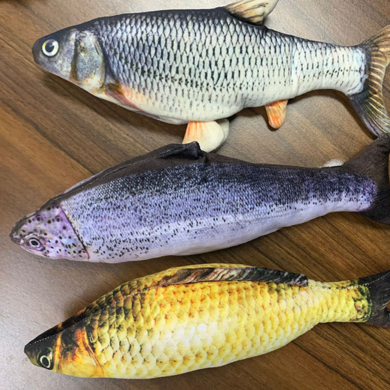 Electric Flopping Fish Toy – Realistic Jumping Pet Toy (No Catnip) 🐟✨