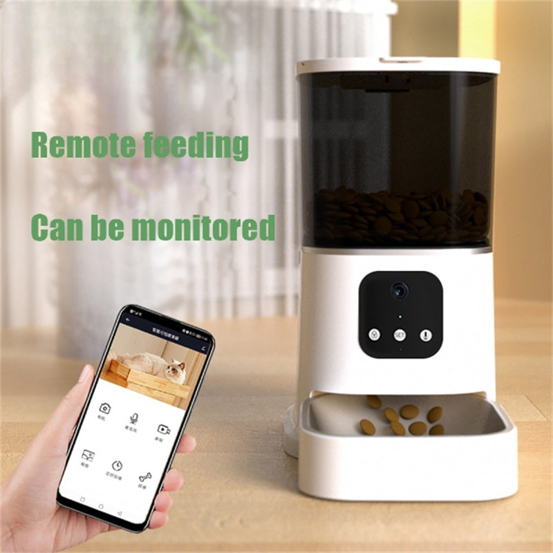 Smart Automatic Pet Feeder – WiFi Cat & Dog Food Dispenser with Timer & Voice Control