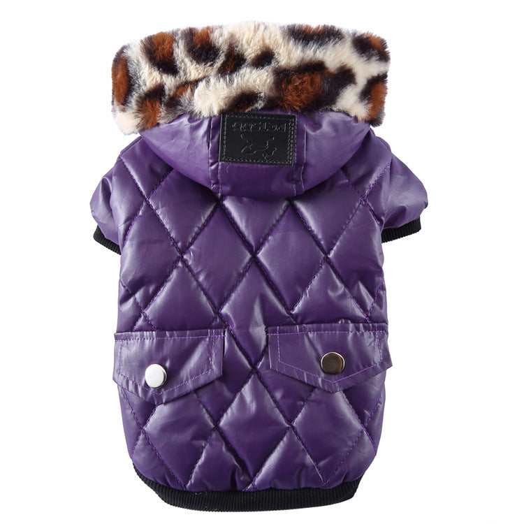 Winter Dog Coat – Warm Pet Jacket with Fur Collar 🐾❄️