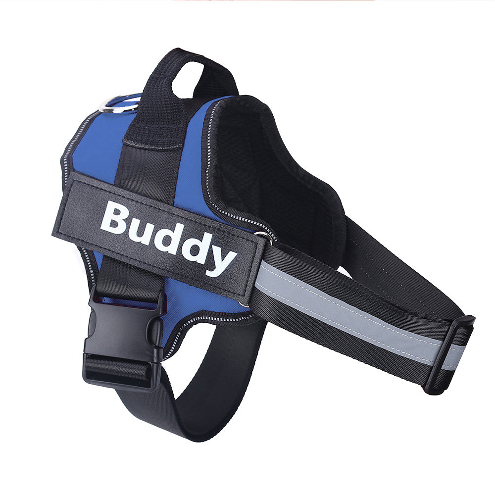 No-Pull Reflective Dog Harness – Adjustable & Personalized Vest