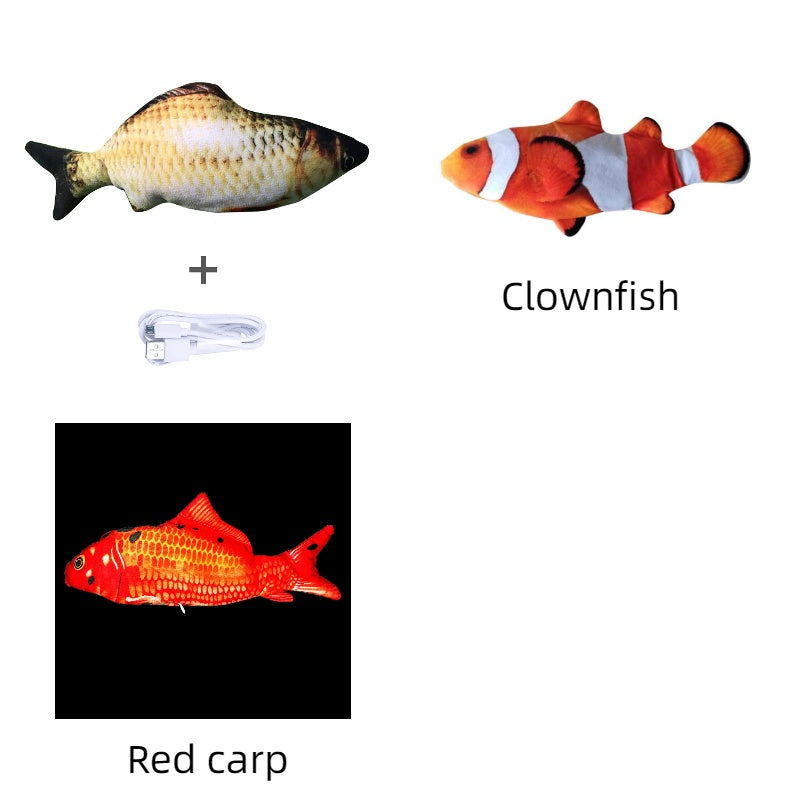 Electric Flopping Fish Toy – Realistic Jumping Pet Toy (No Catnip) 🐟✨