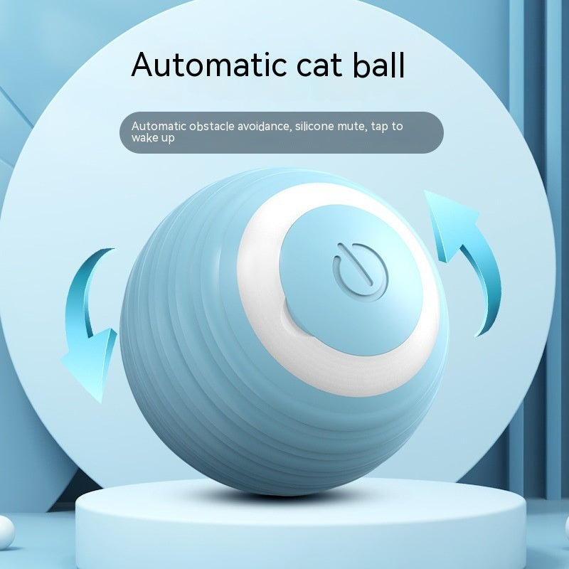 Automatic Cat Toy Ball – Self-Moving Bouncing Ball for Indoor Kittens 🐾⚽