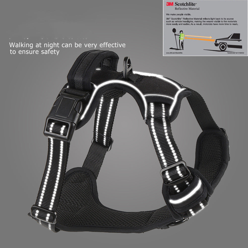 No-Pull Reflective Dog Harness – Breathable Pet Vest